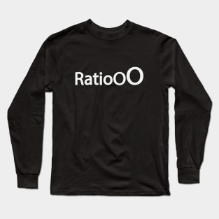 Ratio text design Long Sleeve T-Shirt